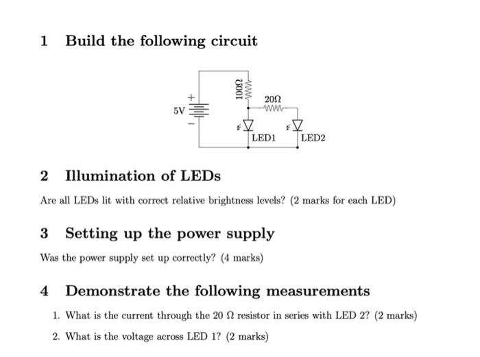 Solved 1- Can you please show how to build this circuit on a | Chegg.com