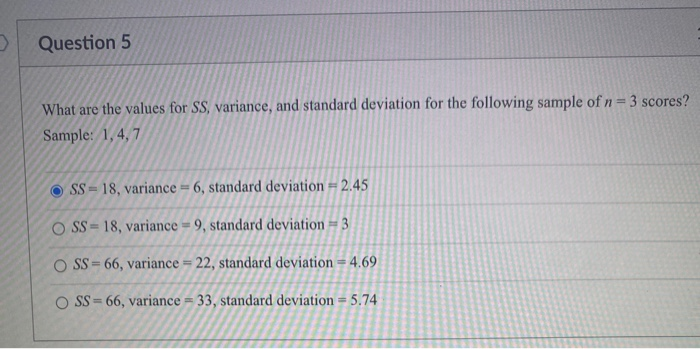 Solved Question 1 What is the mean for the population of | Chegg.com