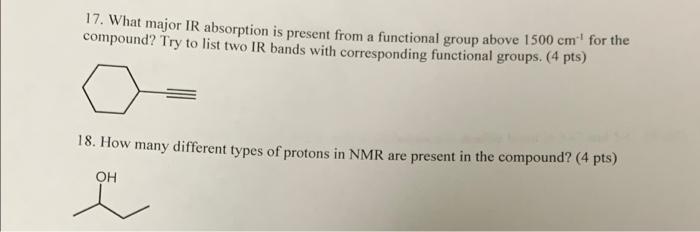 major functional groups ir absorption
