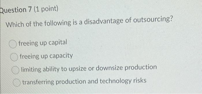 Solved Question 42 1 Point Which Of These Statements Is Chegg
