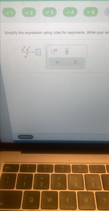 Solved Simplify the expression using rules for exponents. | Chegg.com