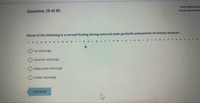 Solved Which of the following is a normal finding during | Chegg.com