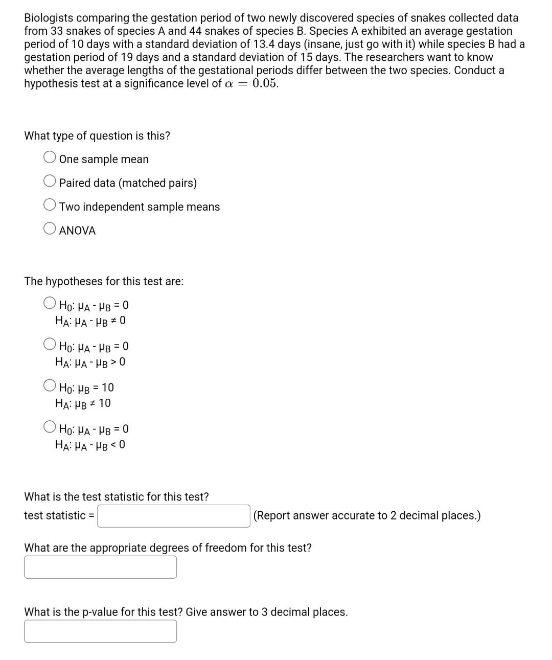 solved-biologists-comparing-the-gestation-period-of-two-chegg