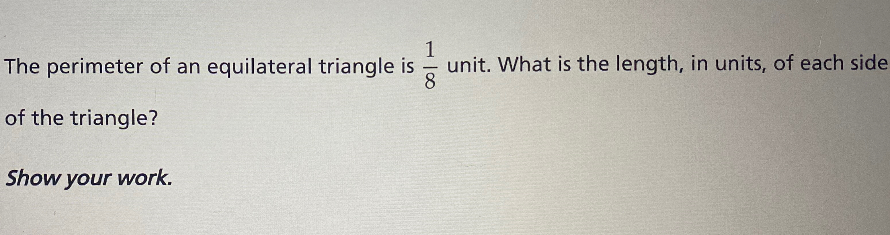 find the semi perimeter of an equilateral triangle of side a units