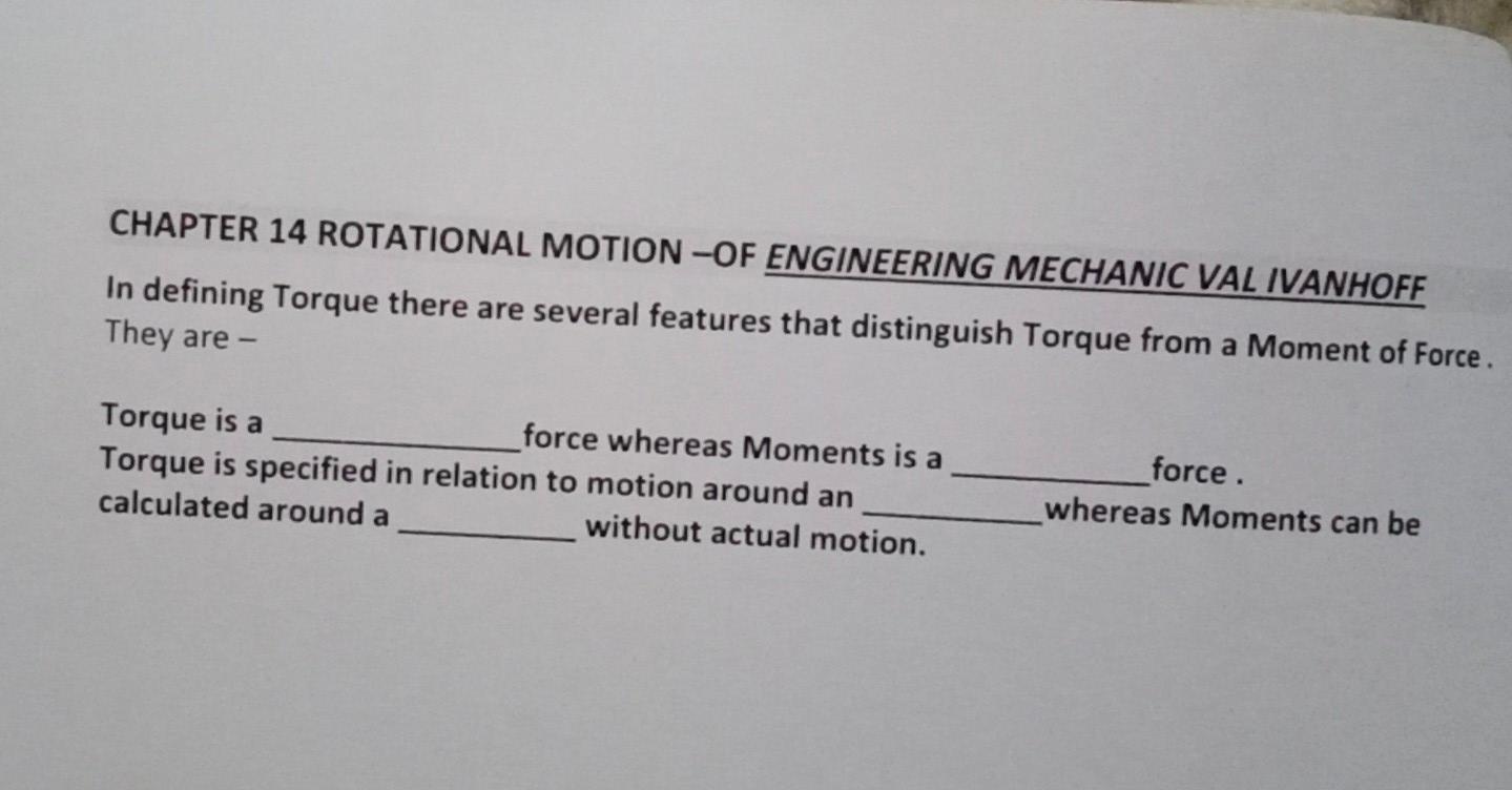 Solved CHAPTER 14 ROTATIONAL MOTION -OF ENGINEERING MECHANIC | Chegg.com