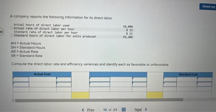 Solved A company reports the following information for its | Chegg.com