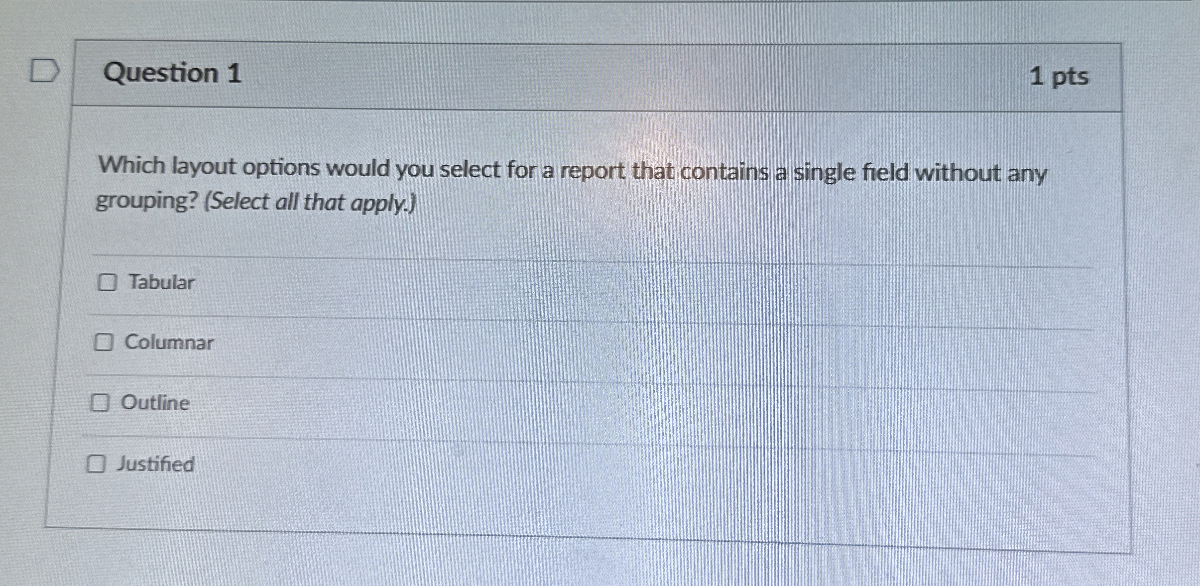 Solved Question 11 ﻿ptsWhich layout options would you select | Chegg.com