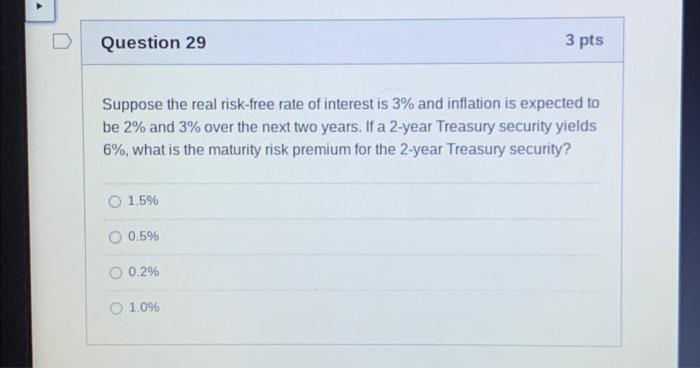 Solved Suppose The Real Risk-free Rate Of Interest Is 3% And | Chegg.com