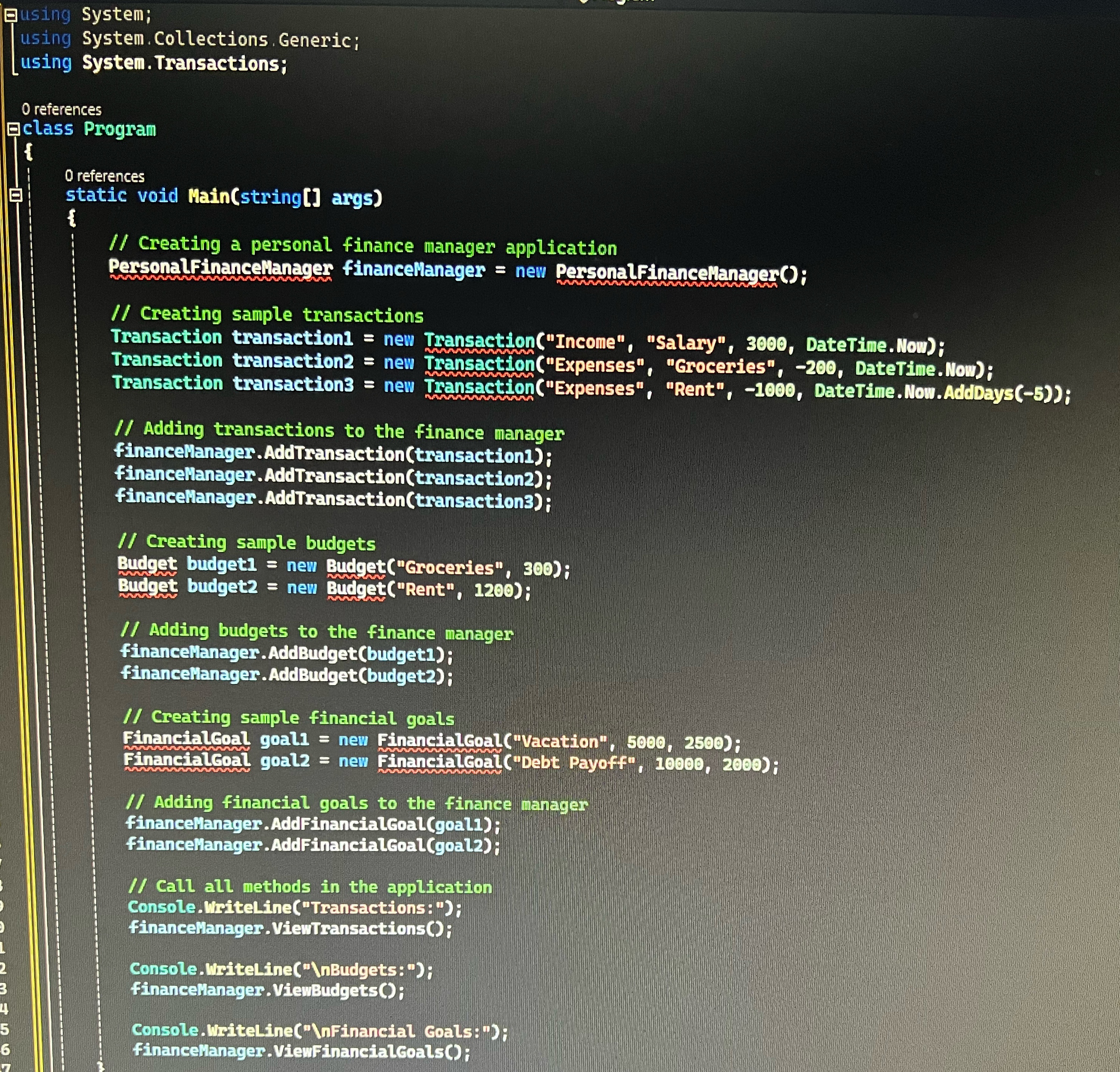 Solved Can someone help me fix this code? Using C# Let me | Chegg.com
