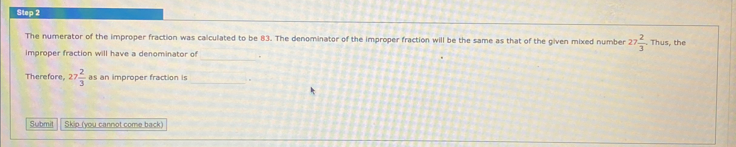 how do you write 10 1 2 as an improper fraction