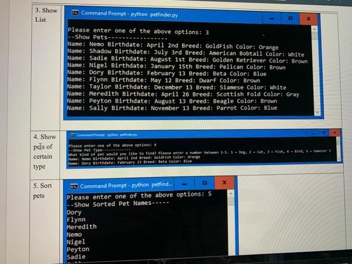 Solved Objectives Practice using files and classes in | Chegg.com