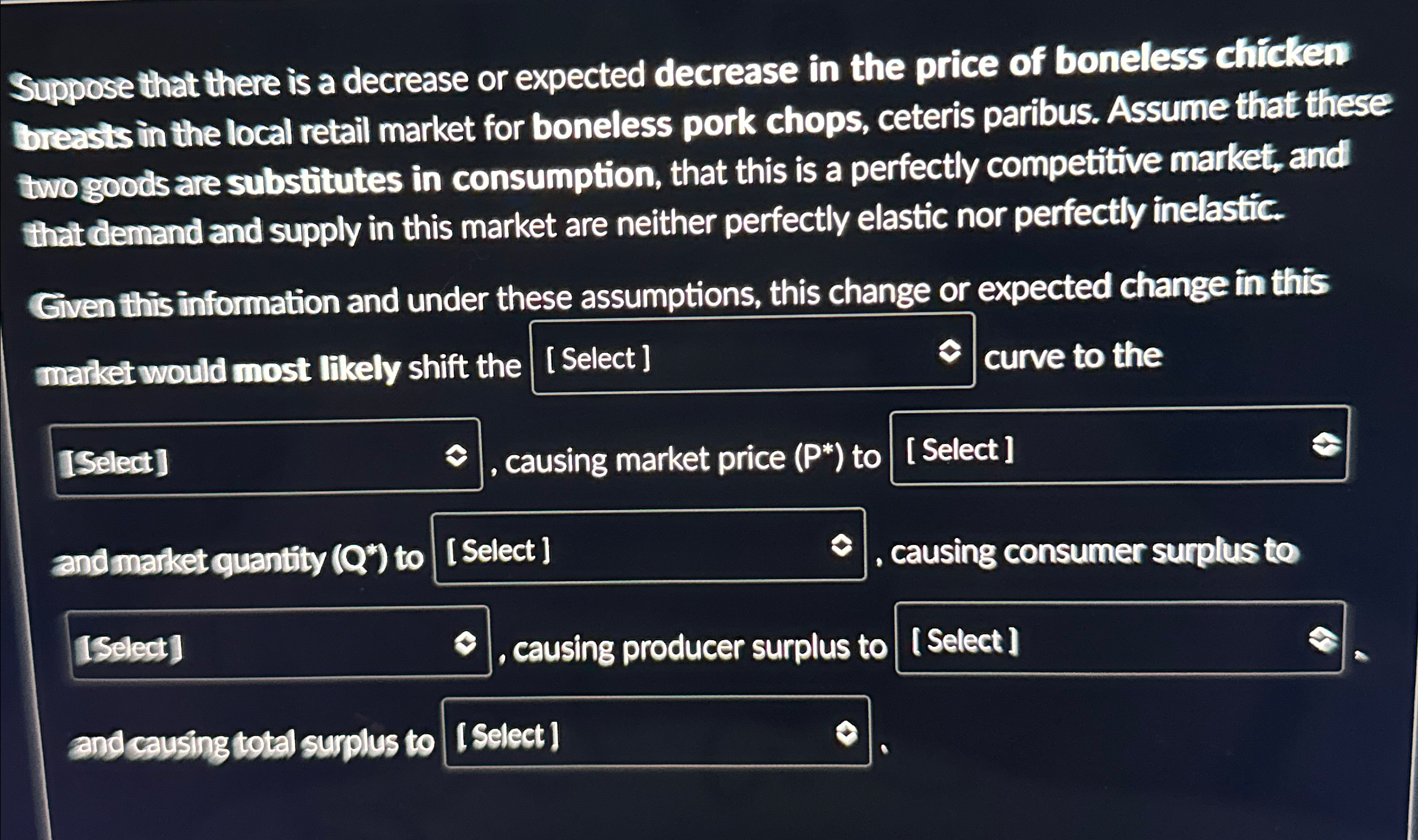 Solved Suppose that there is a decrease or expected decrease | Chegg.com
