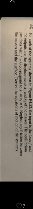Solved 4:52 For each of the systems shown in Figure P4.52, | Chegg.com