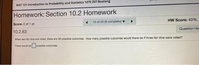 Solved MAT 121 Introduction to Probability and Statistics | Chegg.com