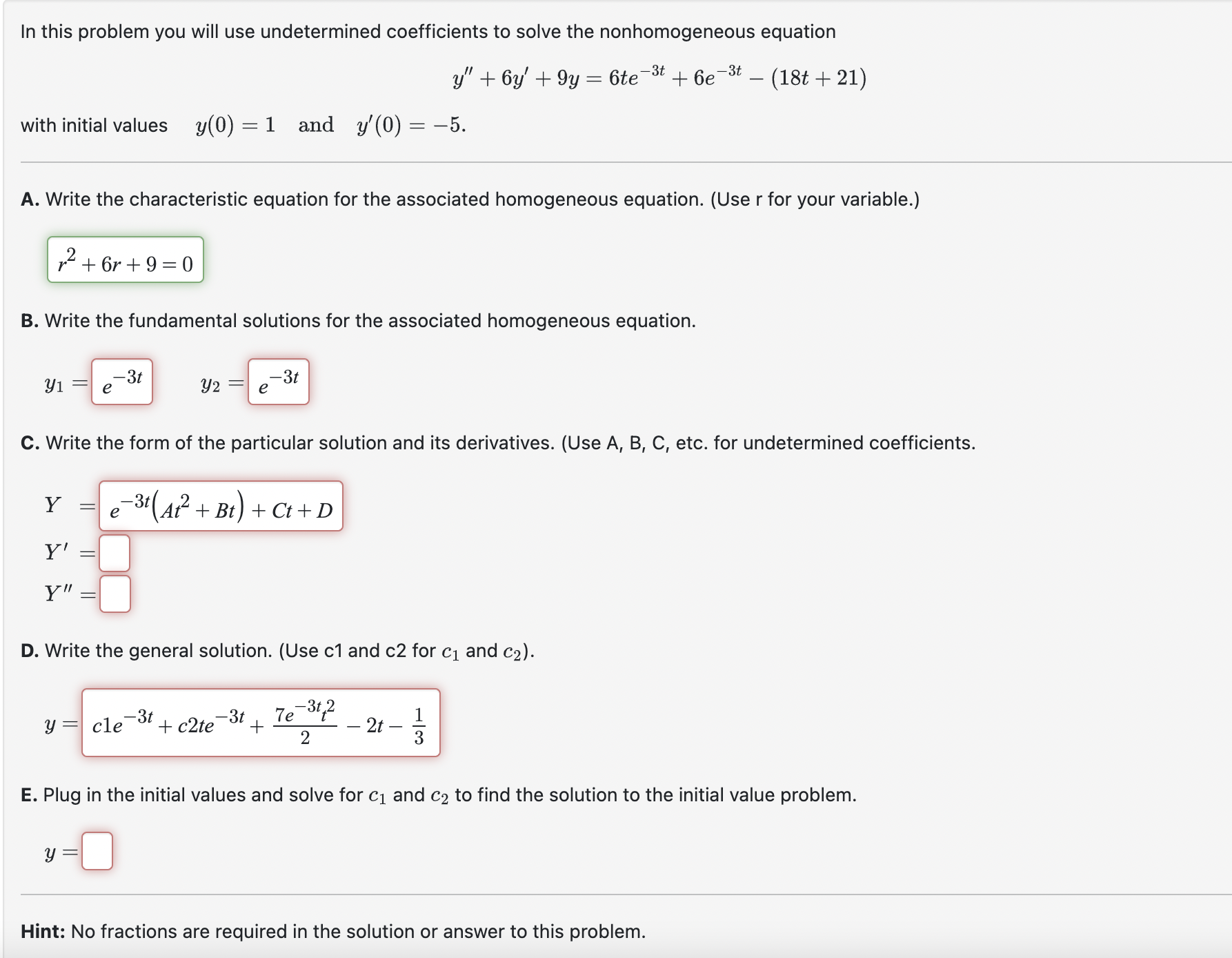 Solved I need help on this diff eq question | Chegg.com