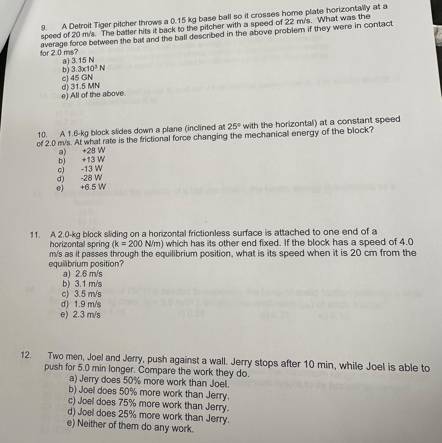 Solved A Detroit Tiger pitcher throws a 0.15kg ﻿base ball so