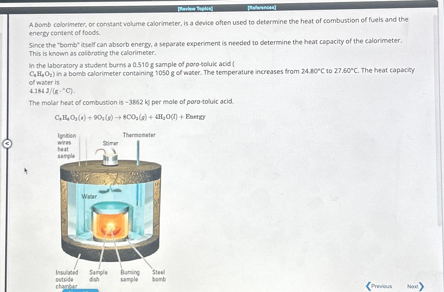 Solved Calculate the heat capacity of the calorimeter.Heat