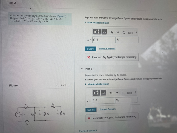 Solved Item 2 Consider The Circuit Shown On The Figure Below | Chegg.com