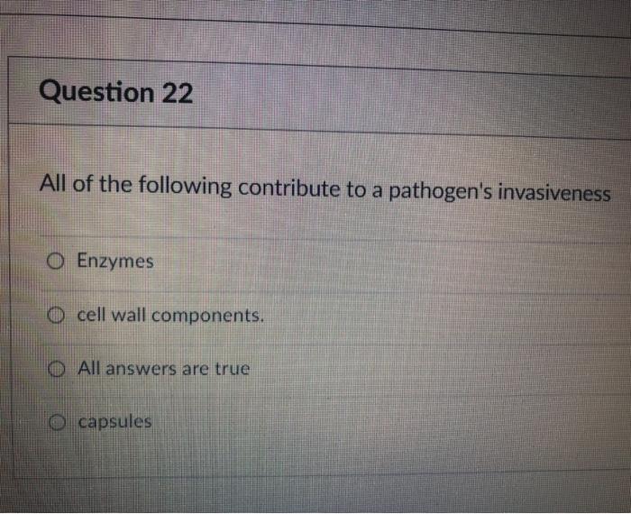 Solved Question 22 All of the following contribute to a | Chegg.com