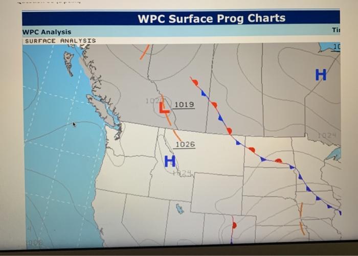 Solved WPC Surface Prog Charts Tit WPC Analysis SURFACE