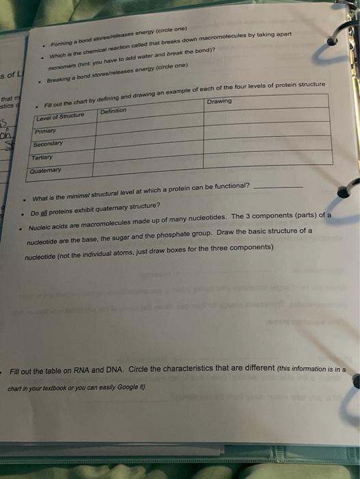 Solved Chapter 2 (Chemistry) review questions • Define 1. | Chegg.com