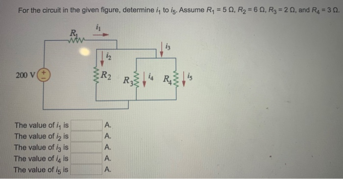 Solved For the circuit in the given figure, determine i to | Chegg.com