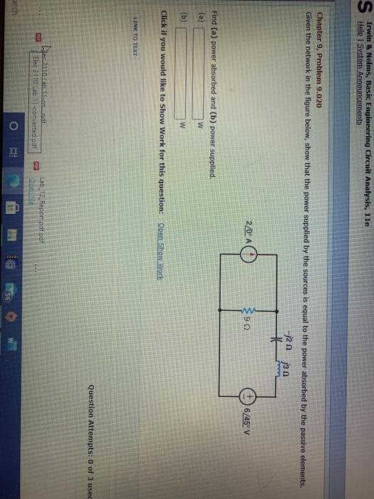 Solved S Irwin & Nelms, Basic Engineering Circuit Analysis, | Chegg.com