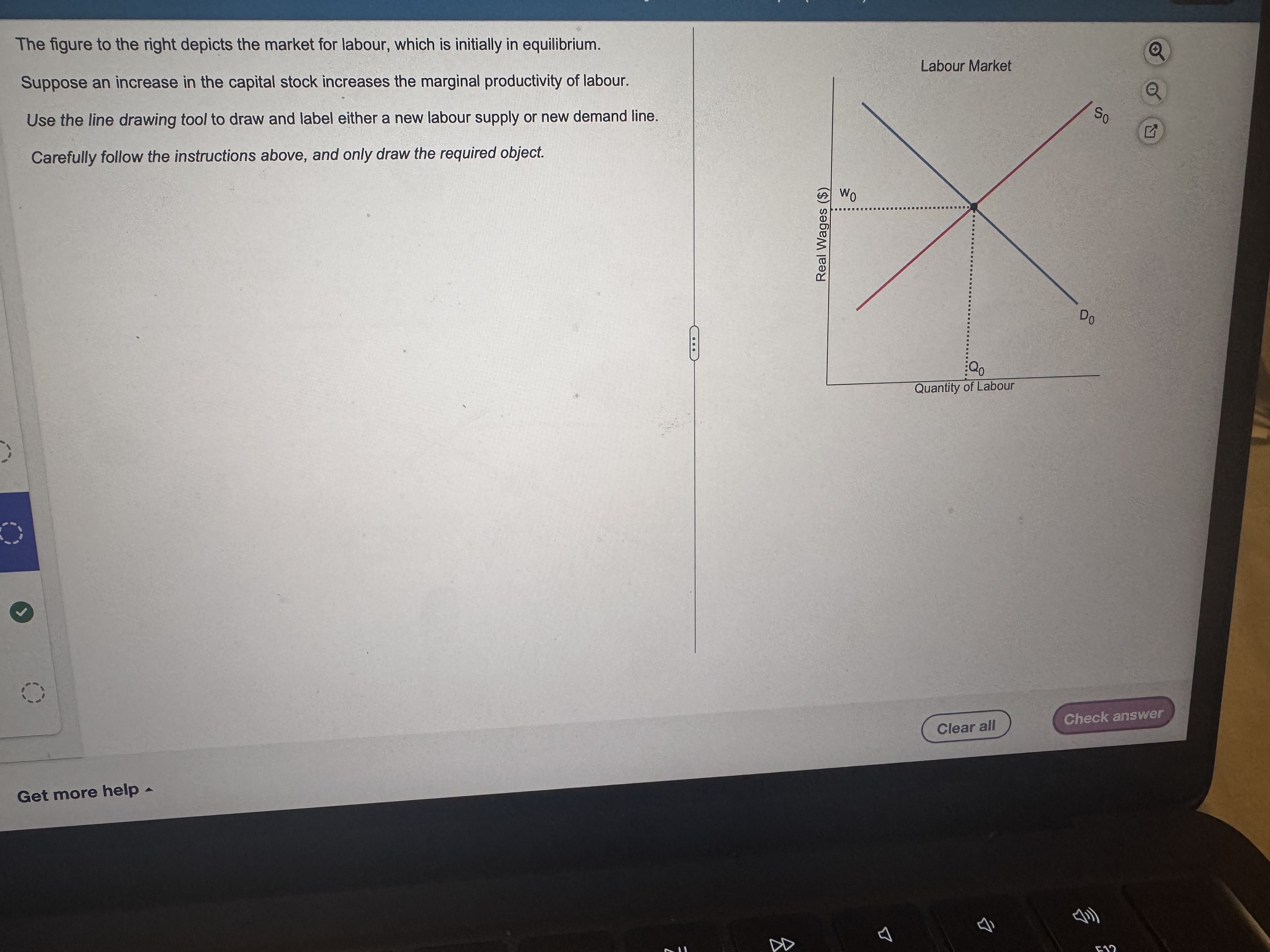 Solved The figure to the right depicts the market for | Chegg.com
