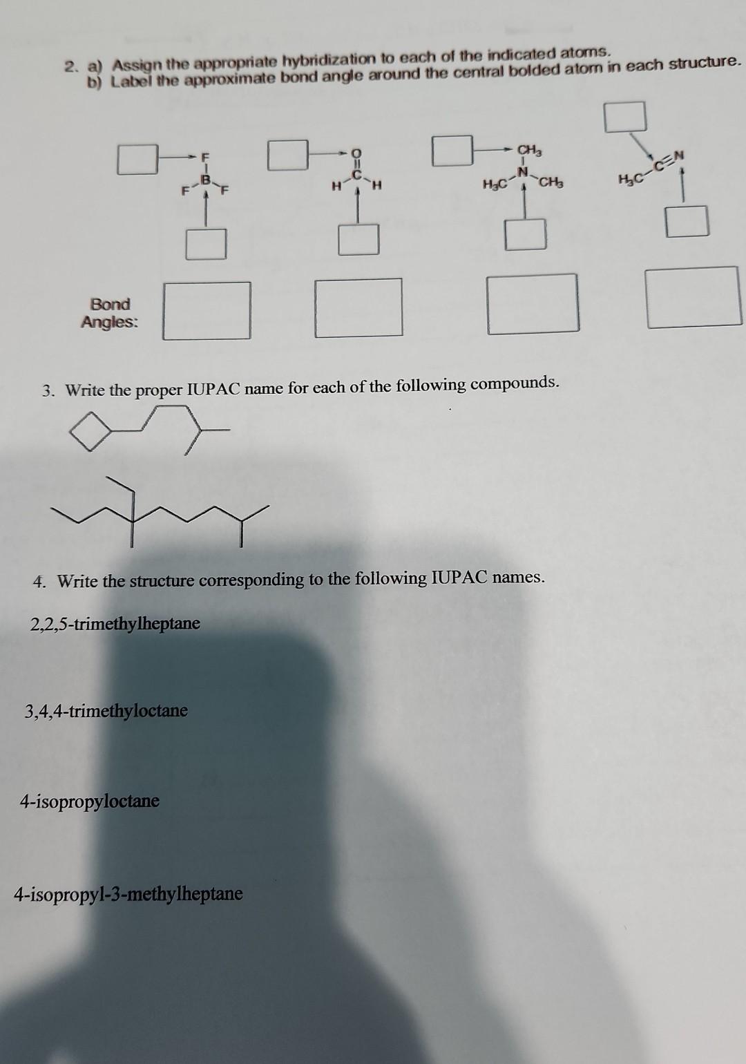 Solved 1. Draw a molecular orbital picture for each of the | Chegg.com