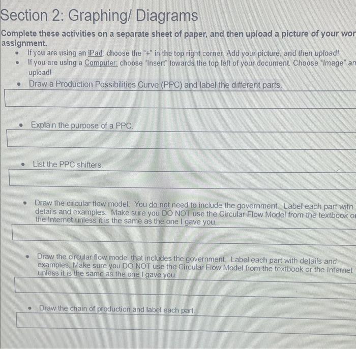 Complete these activities on a separate sheet of