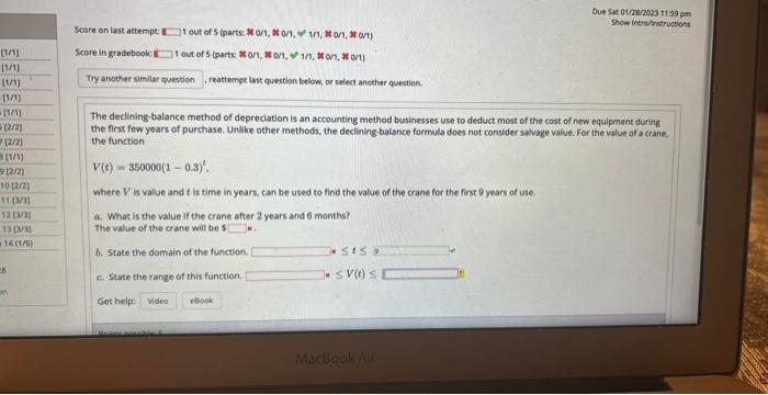 Solved Due Sat 01/2e/2023 1159 pm Shaw introdhstructions | Chegg.com