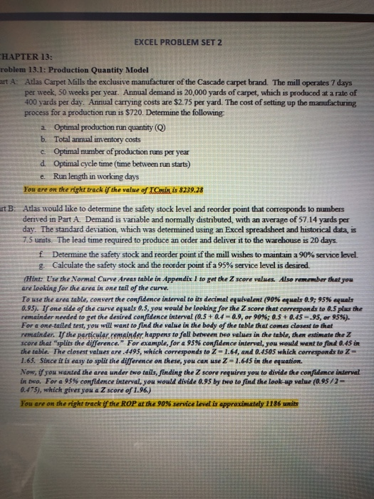 EXCEL PROBLEM SET 2 CHAPTER 13: roblem 13.1: | Chegg.com