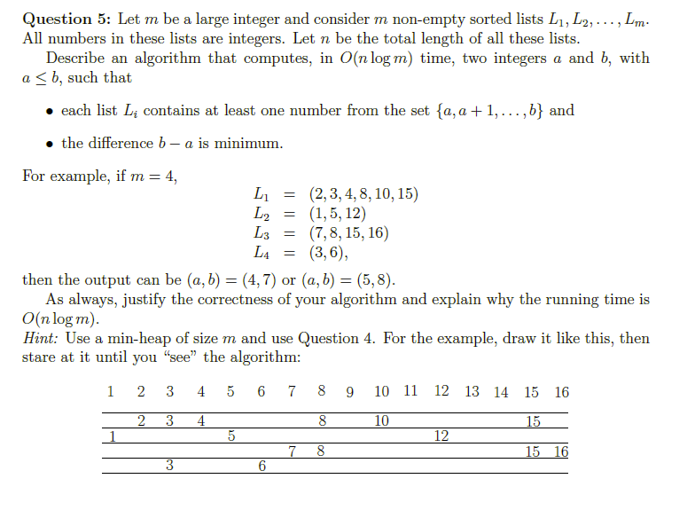 Solved Question 5: Let m ﻿be a large integer and consider m | Chegg.com