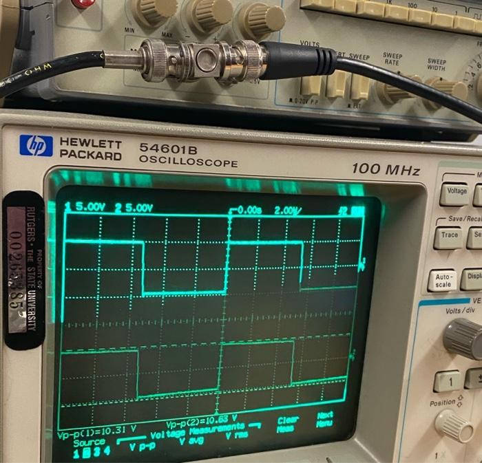 Using the measurement function of the oscilloscope, 