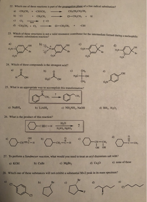 Solved 22. Which one of these reactions is part of the | Chegg.com