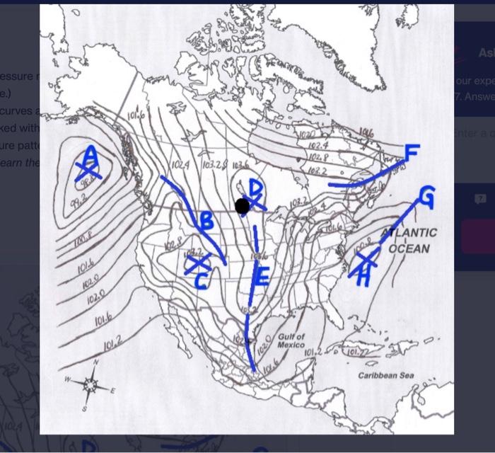 Solved Question Here is a link to a surface pressure map of