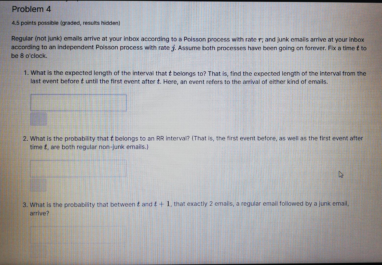 Solved Problem 4 4.5 points possible (graded, results | Chegg.com