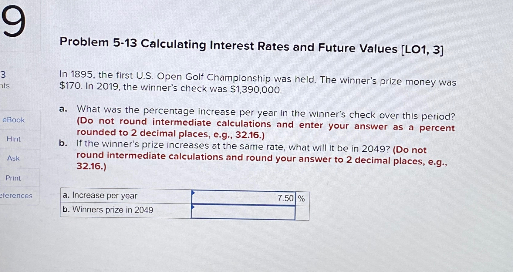 Solved Problem 5-13 ﻿Calculating Interest Rates And Future | Chegg.com