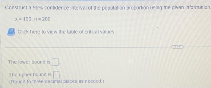 Solved Construct a 99% confidence interval of the population | Chegg.com