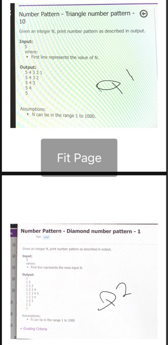 Solved Number Pattern - Triangle number pattern - 10 Given | Chegg.com