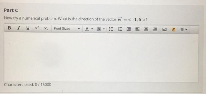 Solved Part C Now try a numerical problem. What is the | Chegg.com