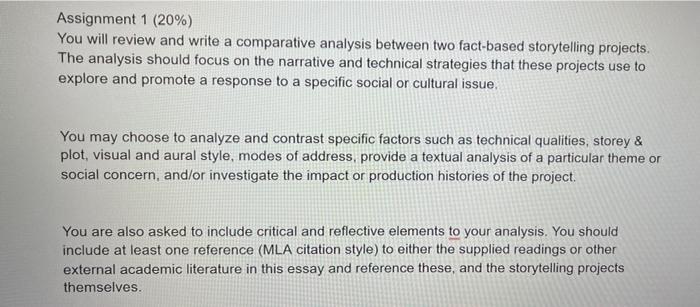 Solved Assignment 1 (20%) You will review and write a | Chegg.com