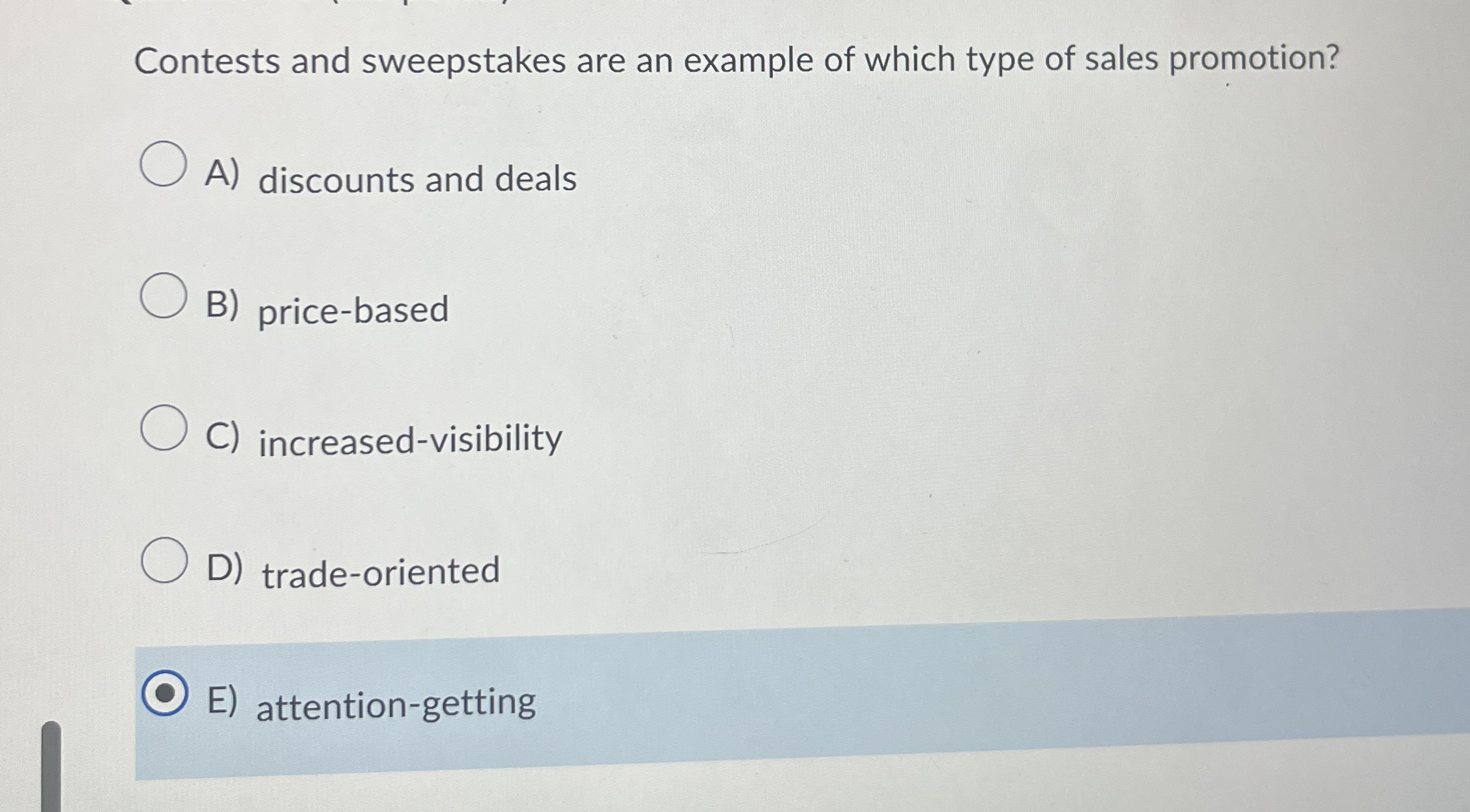 Solved Contests and sweepstakes are an example of which type | Chegg.com