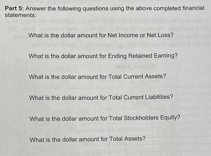 Solved Part 4: Based On The Adjusted Trial Balance Provided | Chegg.com