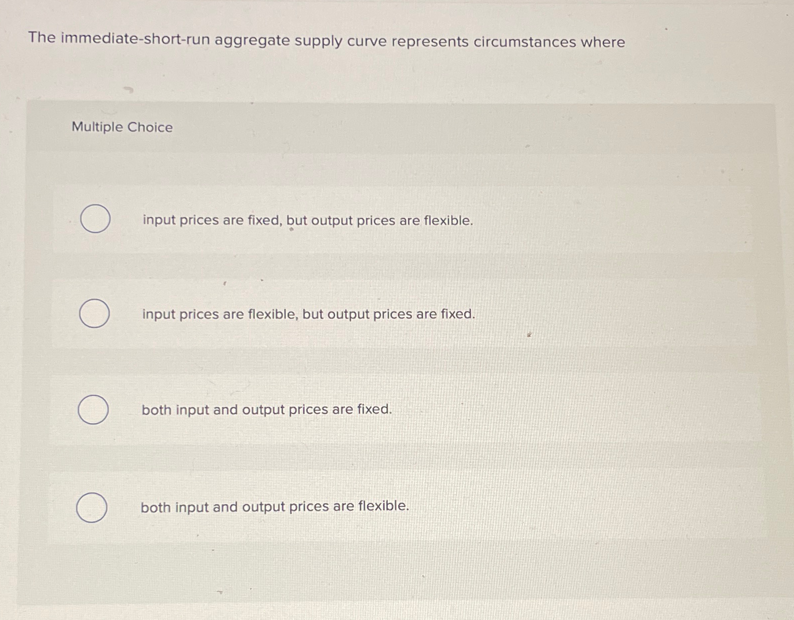 Solved The immediate-short-run aggregate supply curve | Chegg.com