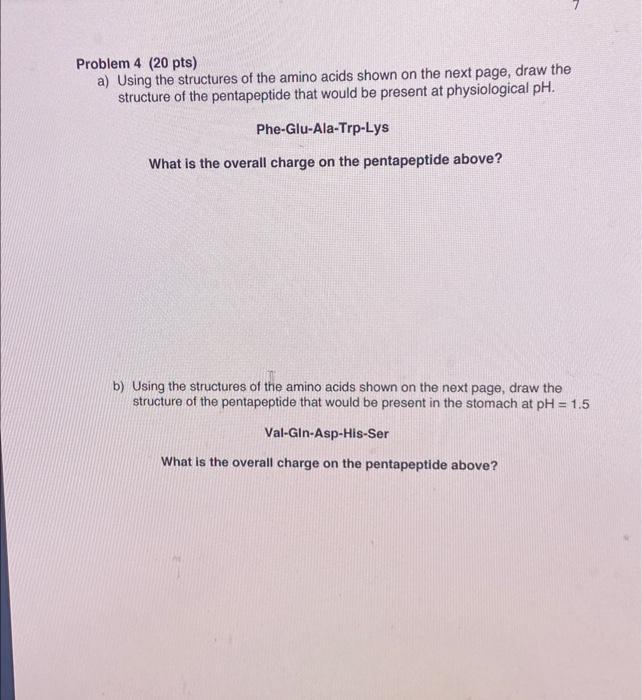 Solved Problem 4 (20 pts) a) Using the structures of the | Chegg.com