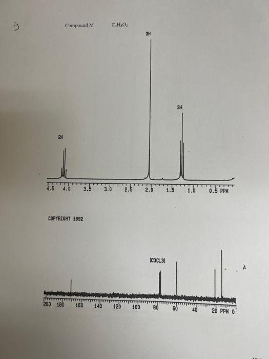 Solved Organic Chem NMR: By looking at these NMR peaks | Chegg.com