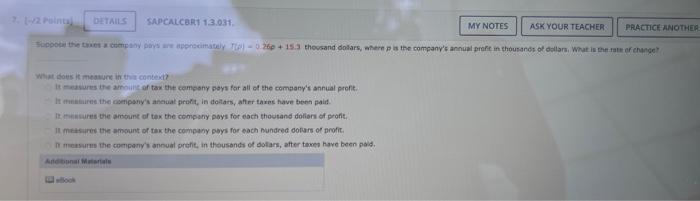 7. (-2pinta bETAIS SAPCALCaR1 \( 13.031 \)
What does it meaver in this context?
It - -asures the aniils af tax the cempony po