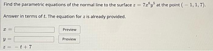 Solved Find a unit normal vector to the surface defined by | Chegg.com