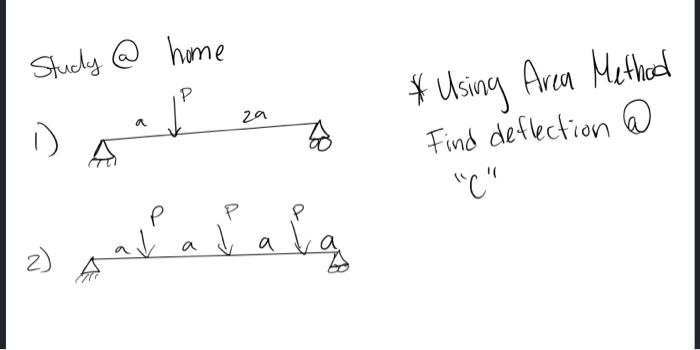 Study @ home P a za 11 * Using Area Method Find | Chegg.com